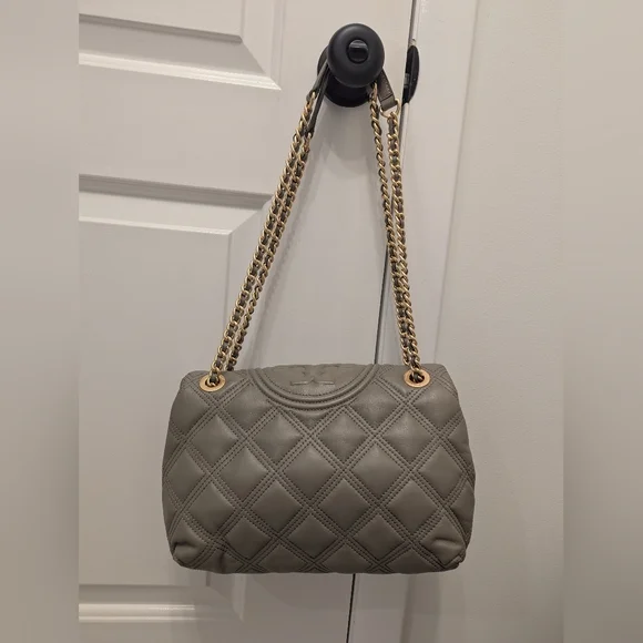 Tory Burch Fleming Soft Quilted Lambskin Convertible Shoulder Bag